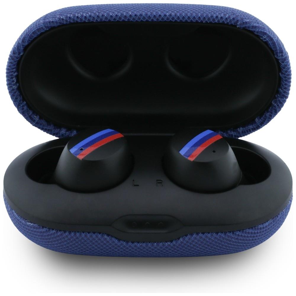 TWS Bluetooth Headphones BMW M Metal Logo ENC Blue