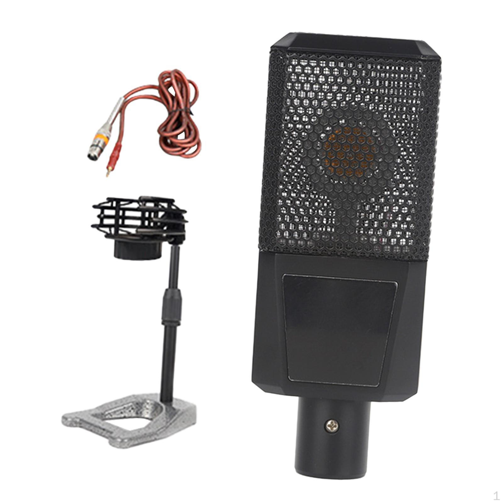 

Конденсаторный микрофон Игровой микрофон Настольный Прочный Малошумный Легкий Портативный Профессиональный 16MM Microphone Core