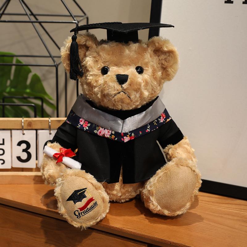 

Dr. Bear Graduation Plush Toy Souvenir 30 cm