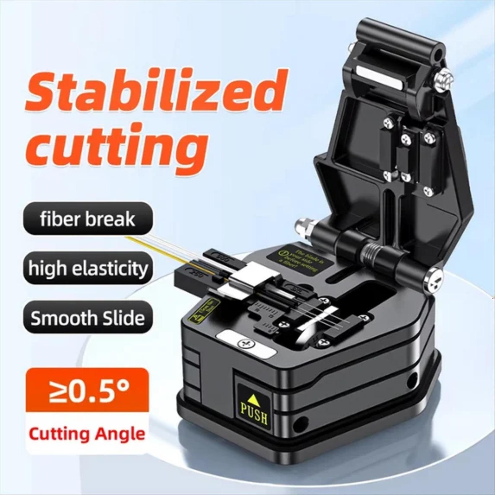 

HB-6C HOT FTTH Высокоточный инструмент для резки Оптический скалыватель волокна Нож для сращивания кабеля Холодное сращивание One Size