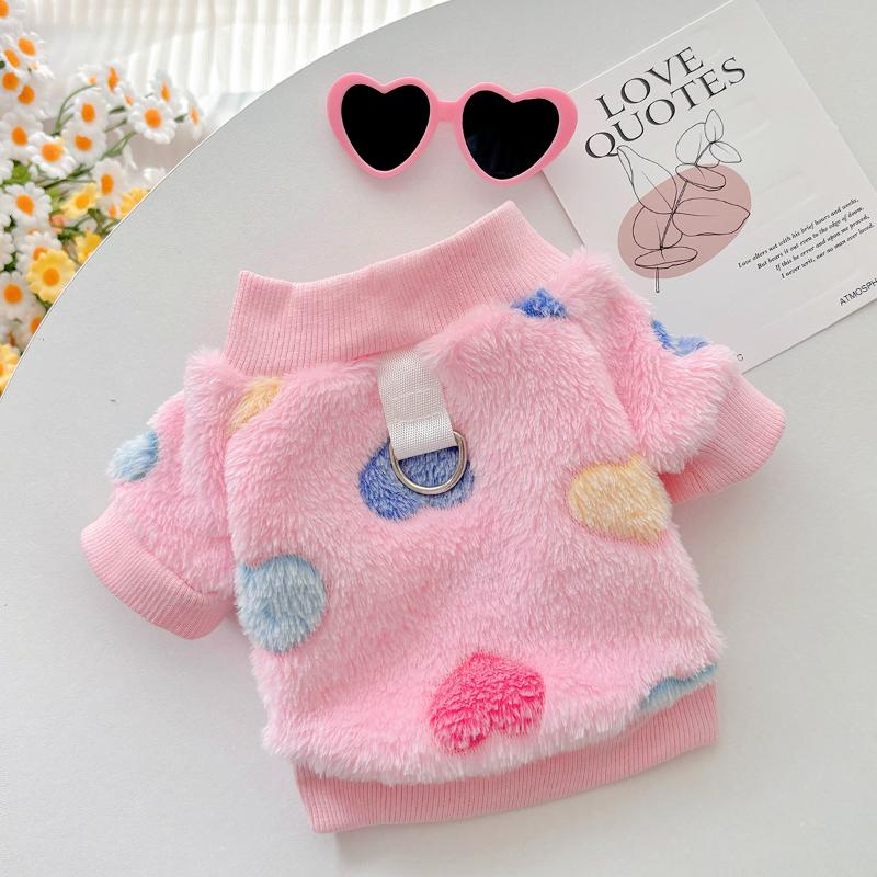 Super Soft Flannel Dog Clothes Autumn Winter Cat Warm Sweater Cute Plush Jacket for Chihuahua Yorkshire Bichon Pet Clothing