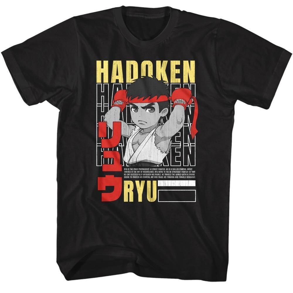 Street Fighter Chibi Ryu Hadoken Men T Shirt XXXXL
