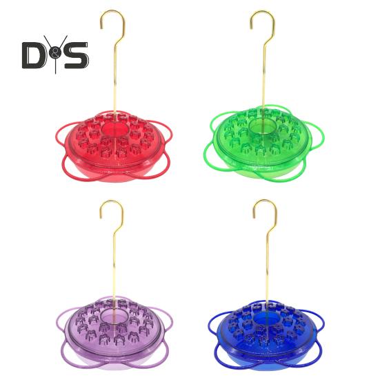 Bird Feeder Flower Shape Design Hummingbird Feeder All-Weather Water Drinker Integrated Flower Core Soaking Bird Feeder