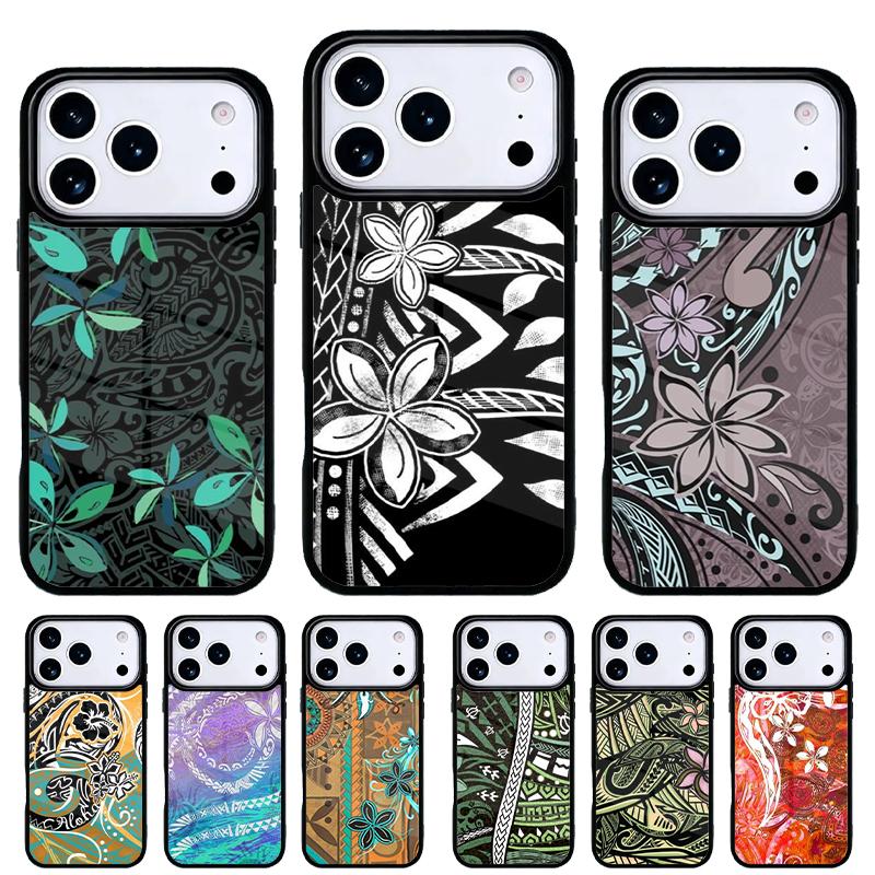 Maori Polynesian Samoan Tribal Soft Phone Case for iPhone 17 16 15 14 13 Pro Max Back Cover for 12 11 Pro Coque