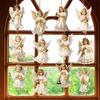 2D 12 Piece Set Of Victorians Angel Wooden Decoration Set, Traditional Holiday Home Window Decoration