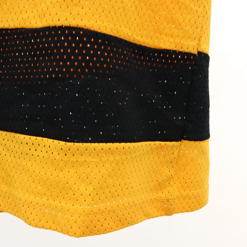 ALPHA 80s 90s Old Long sleeve Mesh Uniform shirt M yellow Ice hockey Men's Used