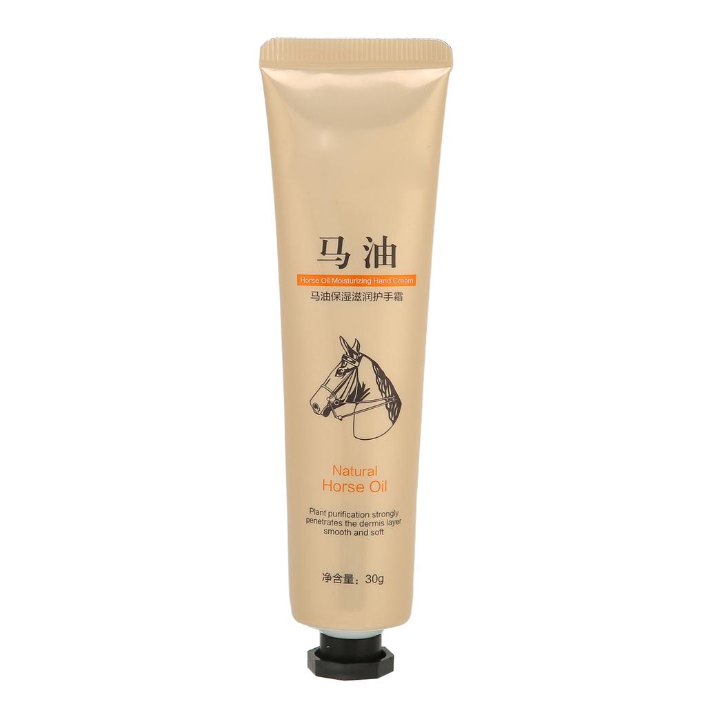 Nourishing Hand Cream Natural Horse Oil Deep Moisturizing Healing Hand Cream for Extra Dry Skin 30g 1.06oz