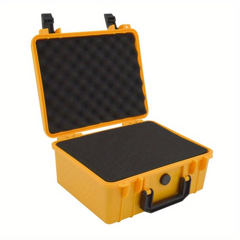 Portable Tool Box with Shock- Proof Sponge, Water Proof Grade IP67, Waterproof Hard Case with Foam Insert, Explosion Proof Box