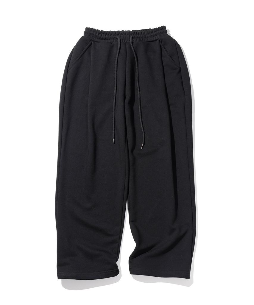 MASSNOUN Unmeasured Logo Double-Pleat Sweatpants Mfitp001-Bk