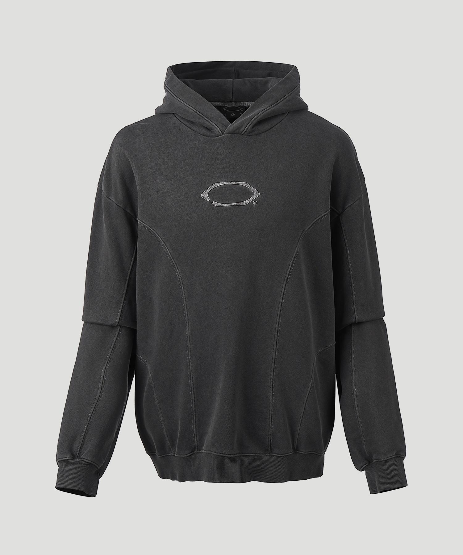 Galix Round Incision Pigment Hoodie (Charcoal) Charcoal/1