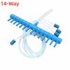 1 Kit Set 4/6/8/10/12/14Way Oxygen Pump Diverter Aquarium Air Valve  Fish Tank Aquarium Aeration