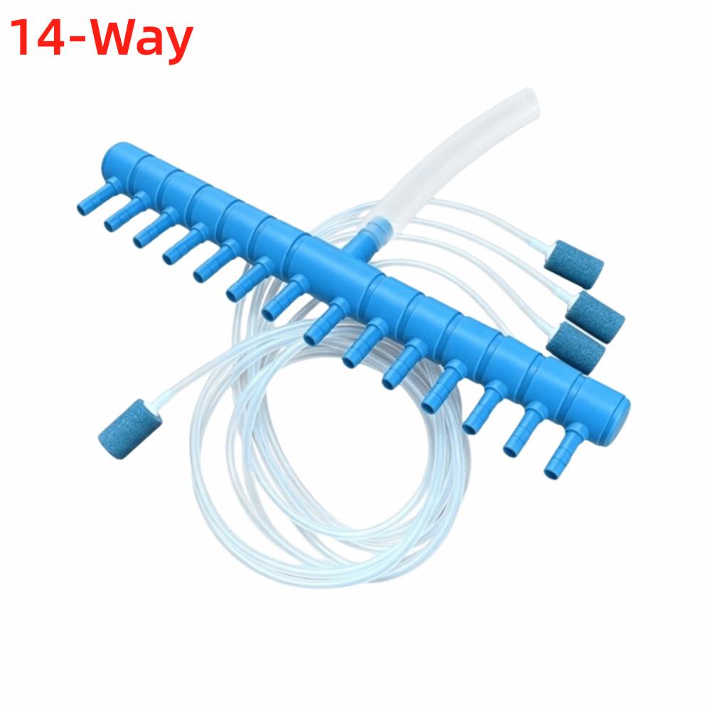 1 Kit Set 4/6/8/10/12/14Way Oxygen Pump Diverter Aquarium Air Valve Fish Tank Aquarium Aeration