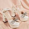 Brand New Summer Chunky Platform Super High Heels Sandals Fashion Office Lady Sexy Party Shoes Sandals