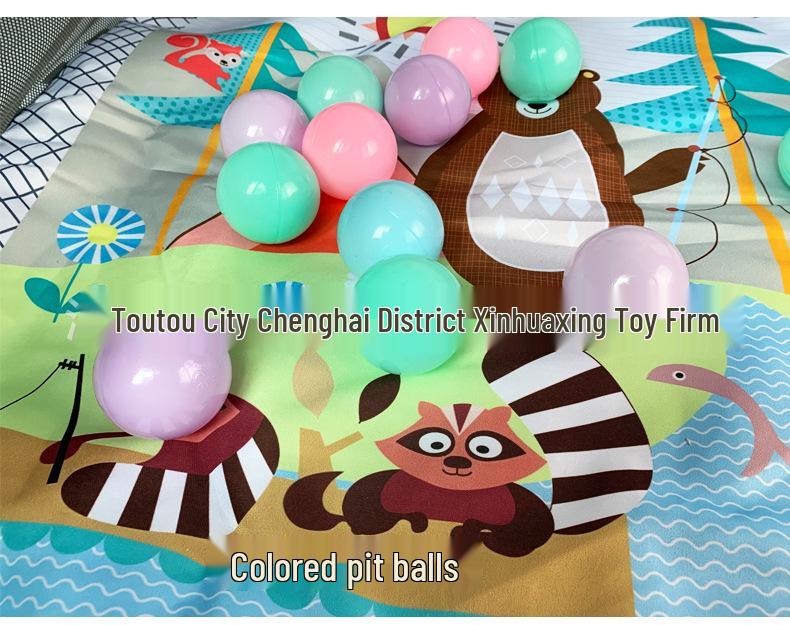 Baby Gym Rack with Ocean Ball Fence & Crawling Mat - For Newborns