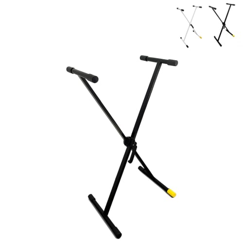 [Amabile Official] Amabile Keyboard Stand KS150DX/KS15SE Black/White (BK/WH) No Assembly Required, X-Shaped, 14-Level Height Adjustment, Lightweight,