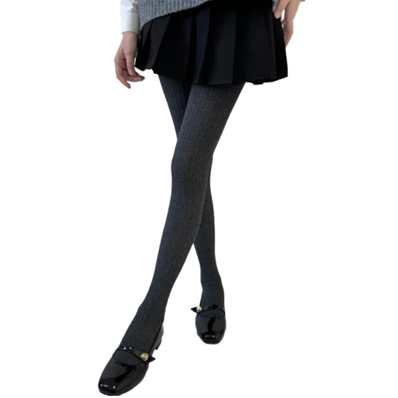 Women Vintage Twist Striped Pattern Jacquard Tights Winter Fall Opaque Pantyhose Stockings Slimming Leggings Hosiery