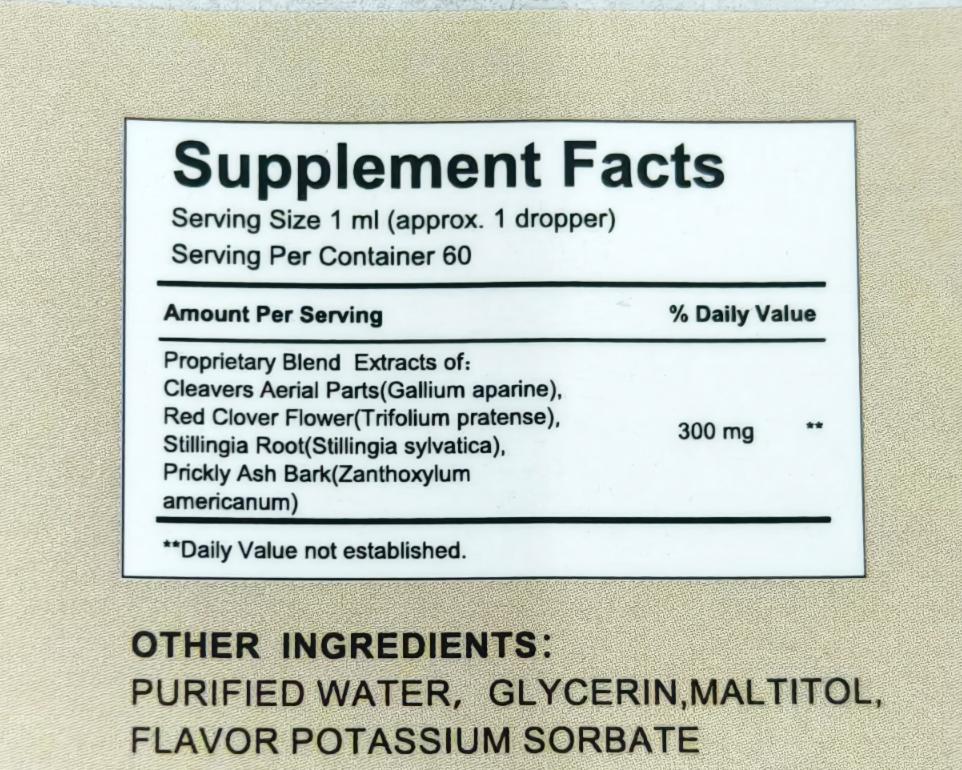 Extract Lichid Docteat pentru Drenaj Limfatic cu Gălbenele & Trifoi Roșu – 60 ml