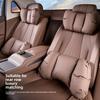 High Quality Universal Car Suv Headrest Cushion Car Seat Neck Pillow Perforated Leather Breathable Lumbar Support Car Pillow