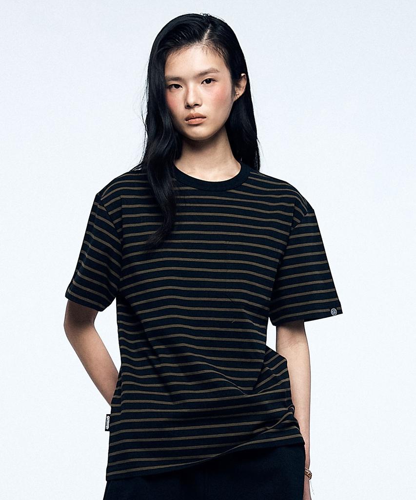 OUTDOOR PRODUCTS Striped Graphic T-Shirt (Black)