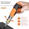 Magnetic Screwdriver Set All-in-1 Ratchet Screwdriver With 14 Sizes Magnetic Bits Electronics Repair Tool Kit Pop Out Bit