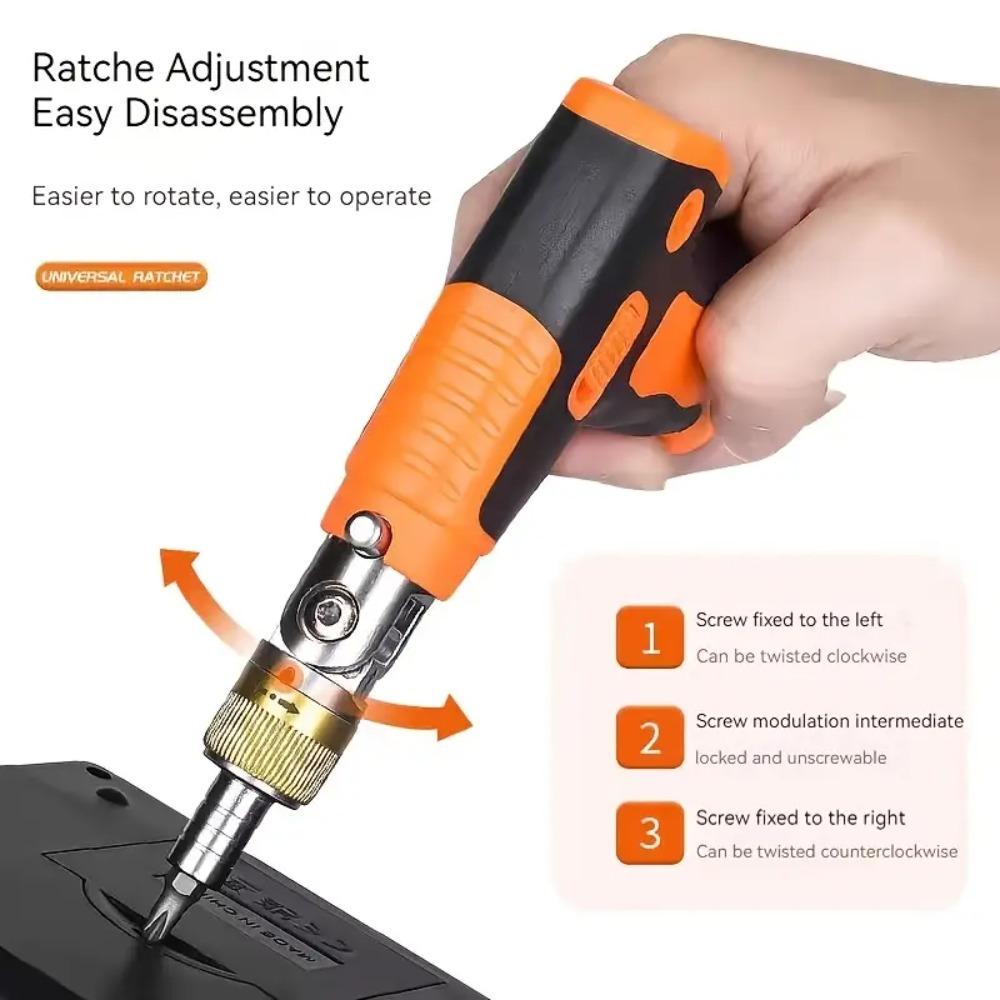 Magnetic Screwdriver Set All-in-1 Ratchet Screwdriver With 14 Sizes Magnetic Bits Electronics Repair Tool Kit Pop Out Bit