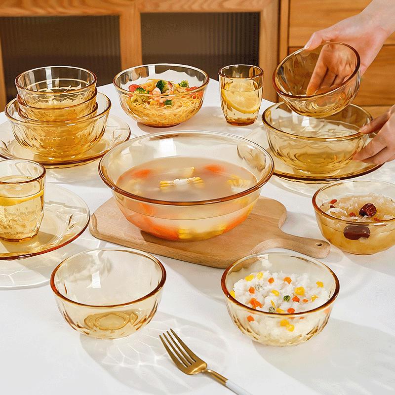 cilock Heat-Resistant Glass Dinnerware and Bakeware Set