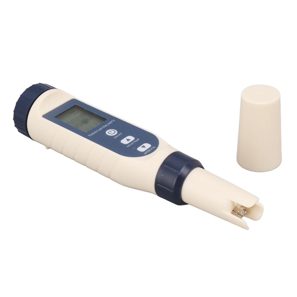 5 In 1 Water Quality Tester TDS EC PH TEMP SALT IP65 Waterproof Multifunction Water Meter with