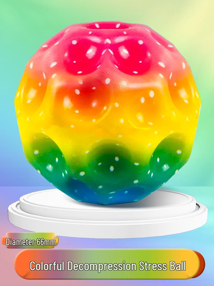 Moonstone Glow Bouncy Ball - Light-Up Hand-Toss Toy for Kids