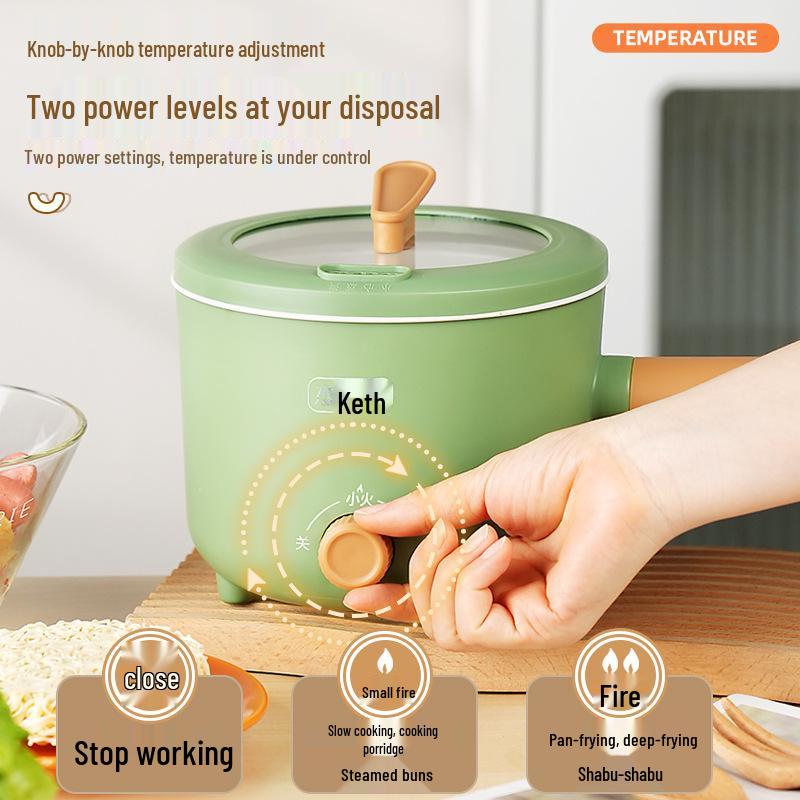 European Multi-functional Dormitory Electric Noodle Cooker with Dual-speed Heat Insulation