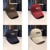 Boston Letter Embroidered Cotton Baseball Cap With Wide Brim For Street Style And Sun Protection