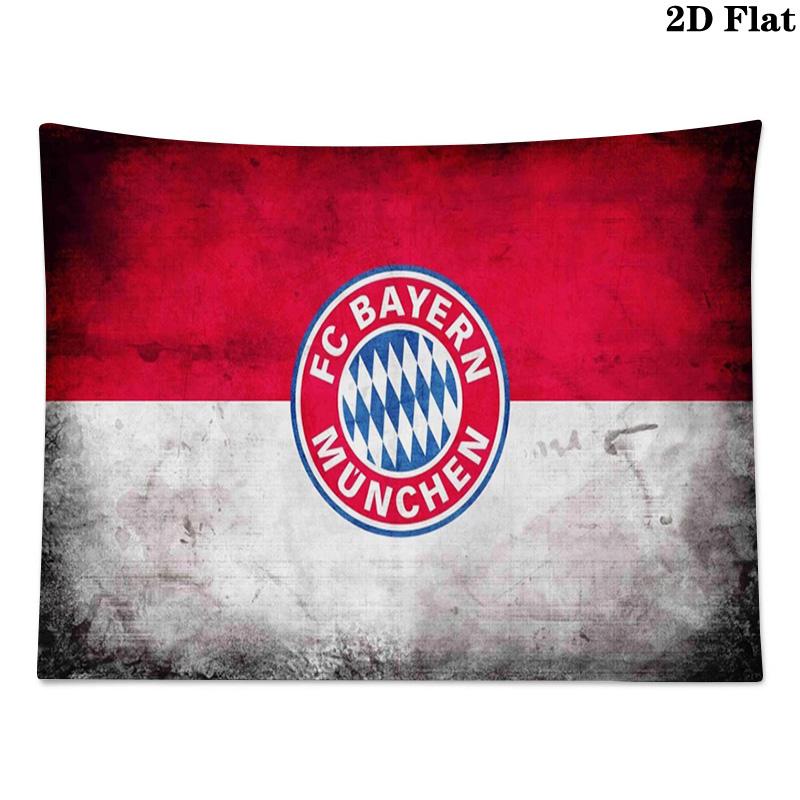 FC Bayern Munich Logo Wall Tapestry Aesthetic Wall Hanging Printed Fabric Blanket Decorative Tapestries for Bedroom Living Room Home Decor