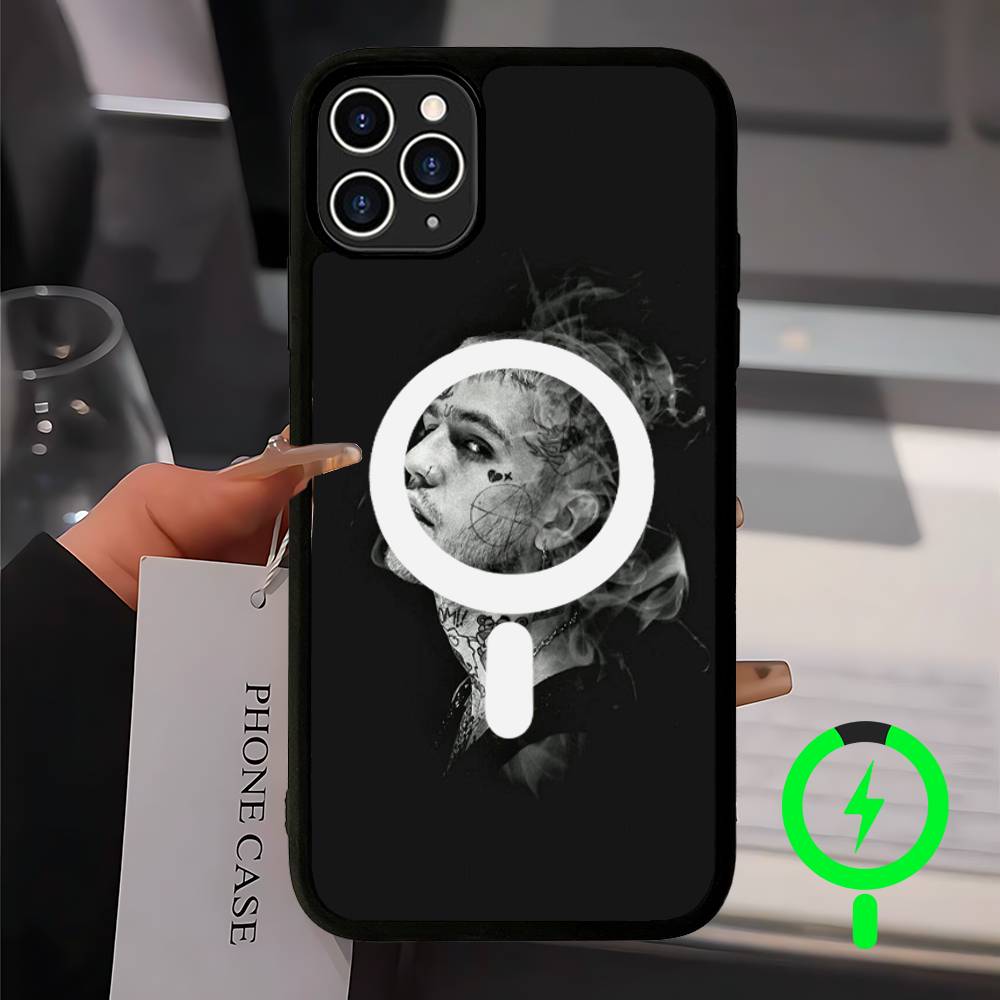 

Lil Peep Hellboy Love Magnetic Wireless Phone Case For iPhone 17 16 15 14 Plus 13 12 11 Pro Max iPhone 13Pro Max