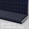 Navy Blue Party Wear Coat Fabric - Premium Blend of 70% Viscose & 30% Polyester