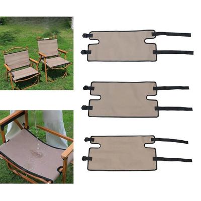 Portable Breathable Camping Chair Cover Thickened Anti-slip Seat Cover Oxford Cloth Beach Chair Pad for Outdoor Fishing Backyard