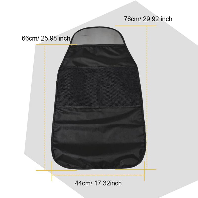Universal Car Seat Kick Mat Protector Waterproof Backseat Cover For Kids Pets Anti Slip Dirty Mud Proof Storage Bag