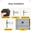 2/4pcs Solar Wall Light LED Fence Lamp Outdoor Garden Waterproof Lighting Warmlight for Courtyard Exterior Wall Decorative Light