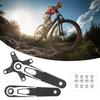 Aluminum Alloys Square Tapers Crankset Durability Fixed Gear Fixie Crankset for Enhancing Climbing and Accelerations