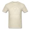 Men T-shirt BUDDHA OUTLINES Black White Cotton Tshirts Crew Neck T Shirt Casual Short Sleeve Tops Tees