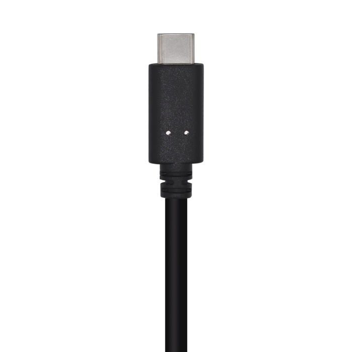 Cable Telephone Aisens - A107-0450 - Cable USB 3.1 Gen2 10 Gbps 3 A, Type USB-C/M-A/M, Noir, 1,5 M