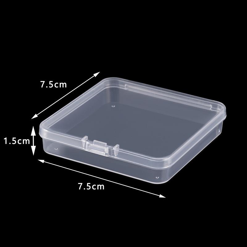 Rectangular Translucent PP Plastic Storage Box with Lid for Jewelry and Small Parts