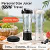 Mini Fruit Juicer Bottle for Daily Nutrition Portable Blender Cup USB Fast Charging Personal Size Juicer 600ml Capacity Compact Kitchen Stainless