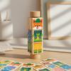 Rotating Block Learning Toy Early Education Animal Puzzle Cognitive Development Wooden Mix