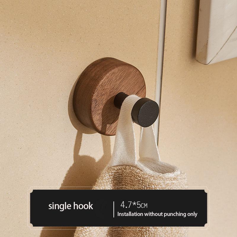 

Простой крючок из массива дерева, грецкий орех, подвесная вешалка, настенный крючок для ванной, стойка для хранения пальто в спальне, домашний крючок для полотенец, ключей, декоративный крючок