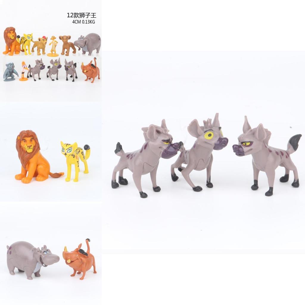 12pcs Movie The Lion King Simba Cake Toppers Action Figure Doll Set Kid Toy Gift Educational And Engaging Collection For Children And Collectors