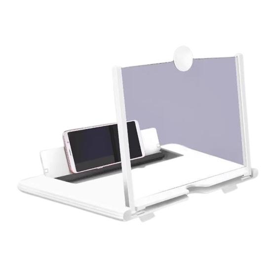 Amplificador de Tela de Celular 3D de Alta Definição Lupa Projetor Ampliador de Tela para Filmes Vídeos Jogos Suporte de Celular Dobrável com Tela