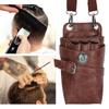 Friseurscherenetui Holster mit Gürtel Friseurbedarf Hüfttasche Etui Tasche Braun