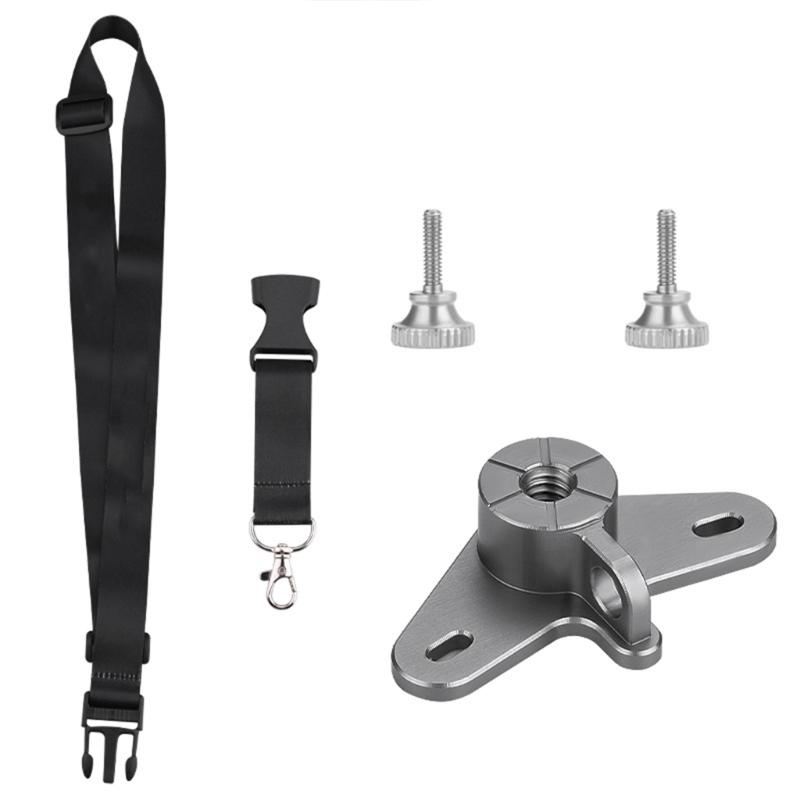 Multifunctional UAV Remote Strap Lanyard with Adjustable Length and Aluminum Base for Air 3 Quadcopter Aircraft