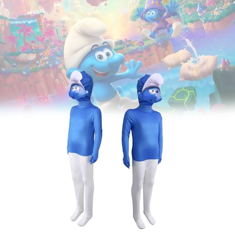Cosplay Smurfs Season Costume Jumpsuit Animation Characters Halloween Party