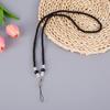 Handmade Crystal Bead Nylon Phone Neck Lanyard - Transparent, Long, Couples' Design
