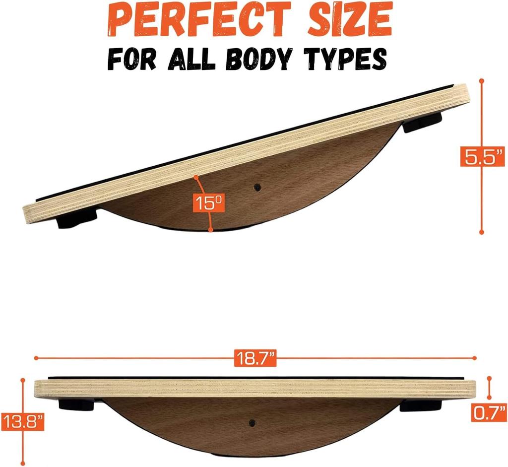 Yes4All Balance Plank Trainer Board for EVA Surface with and Pads for Balance Perfect for the Gym or Home X X Cm X X Imported from SNL8 Board,